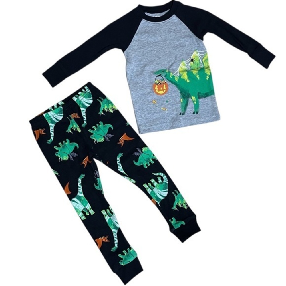 Carter's Dinosaur Pajama Set - Black, Gray, and Green